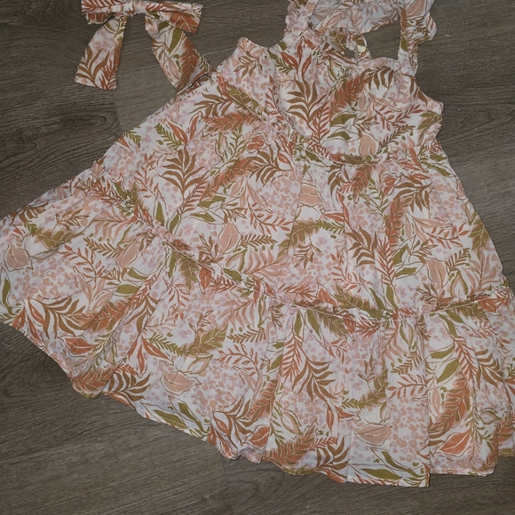 Rachel Zoe Orange and Green Floral Dress - Picture 3 of 11